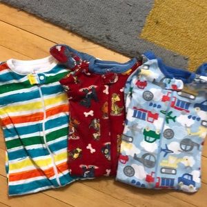 Bundle of three CP 9-12 months boys sleepers